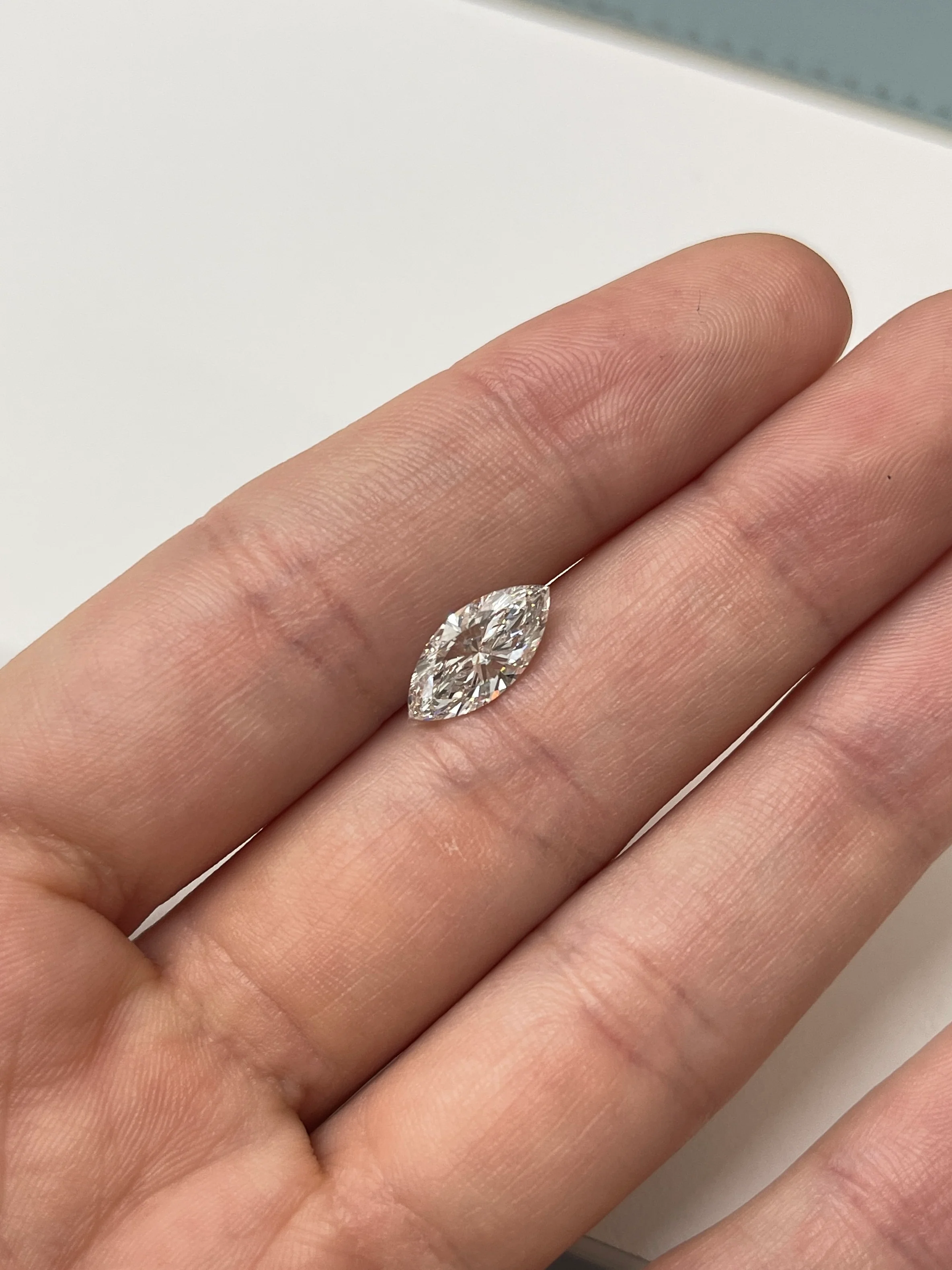2.04 Carat F VVS1 Laboratory Grown Diamond Marquise Shape - Image 4